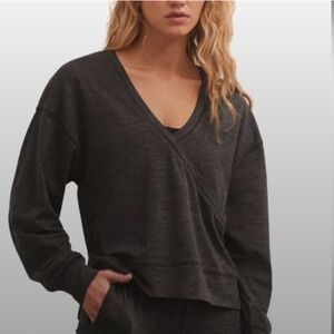 NWT Z Supply Active Grey Reversible Ultra Soft Pullover (Size M)